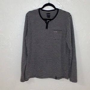 ATTICUS stripes long sleeves t shirt size large men EUC